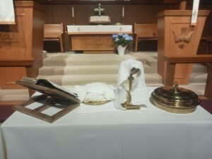 Sanctuary worship table