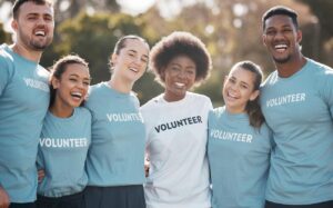 Church members joyfully serving together through acts of compassion, hospitality, encouragement, and community outreach. This image reflects the heart of Christian discipleship through everyday service, love for neighbors, and living faith in action at Pleasant Grove United Methodist Church.